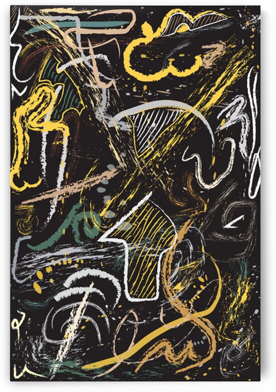 Eclipse of Motion – Contemporary Abstract Art Expressing Chaos Light and Energy | Modern Digital Expressionism by Umar Danish