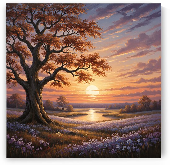 Golden Oak Sunset by Sihemsoso