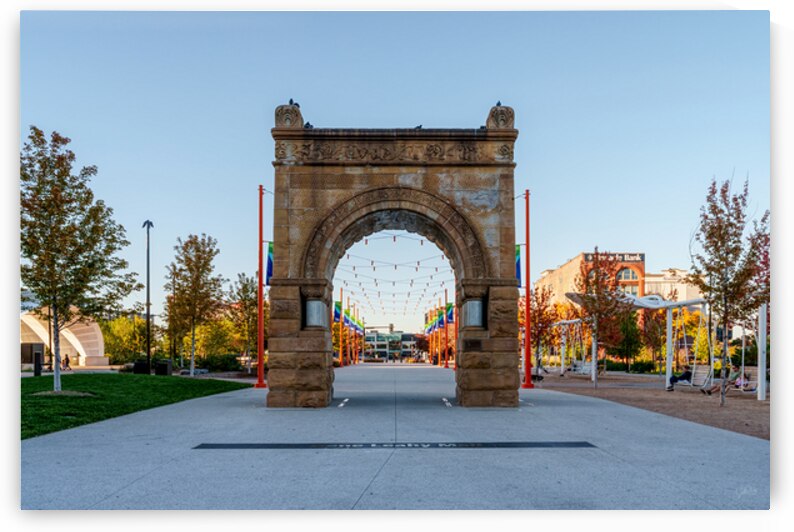 Omaha Old Bank Arch Gene Leahy Mall by Jennifer White