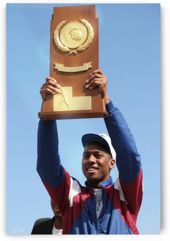 Danny Manning Kansas Basketball Celebration in 1988 by Row One Brand
