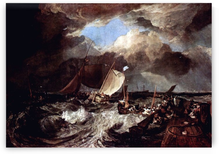 Calais Pier by Turner