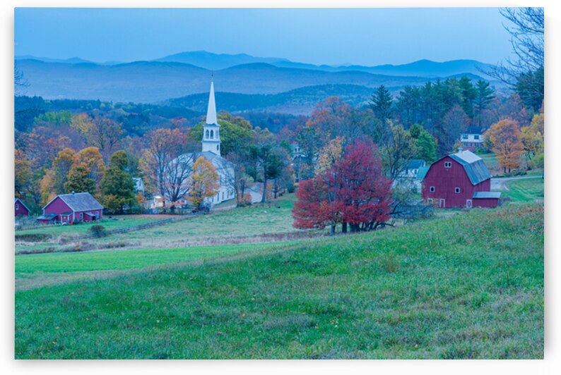 Autumn Village Charm by Geoffrey Prior