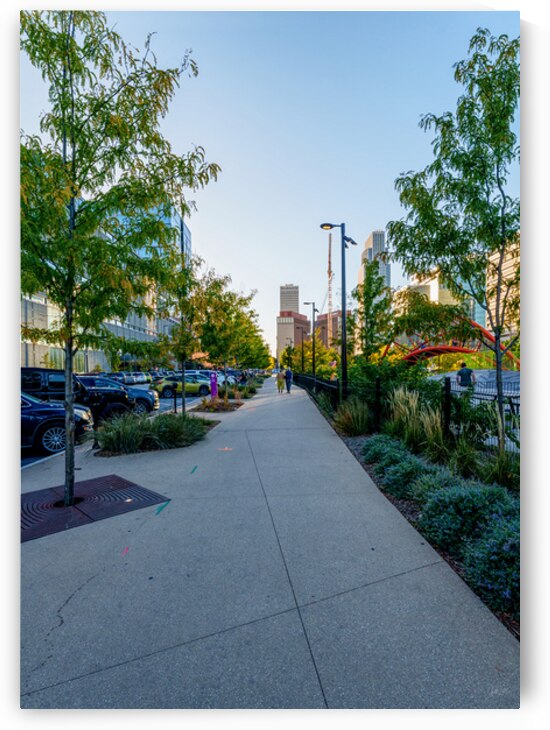 Omaha Farnam St Sidewalk View by Jennifer White