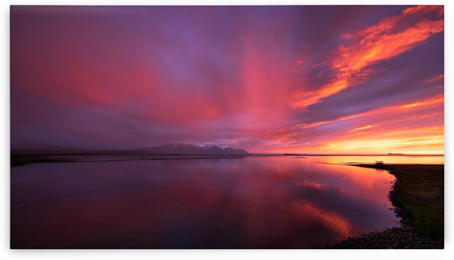 SUNSET AT HOFSSTADIR by Doug Sturgess