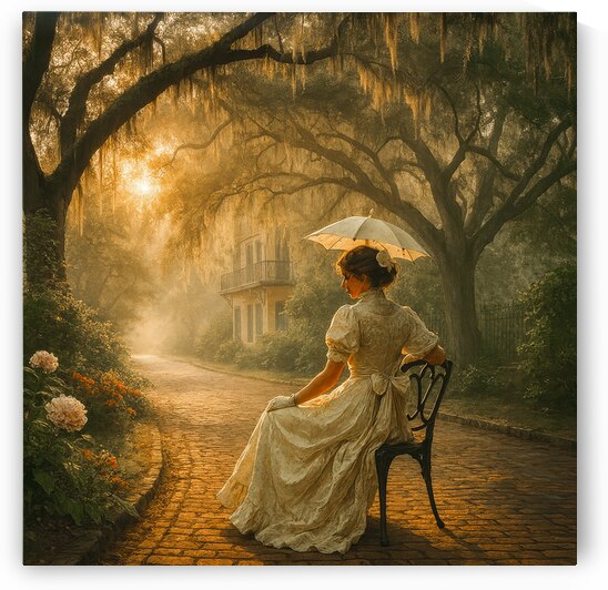 Vintage Charleston Garden Morning by Shelia Hunt Photography