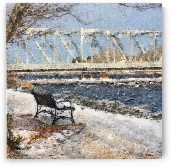 Quiet Moment by the Bridge – Milton Nova Scotia by Paul Newman Studio