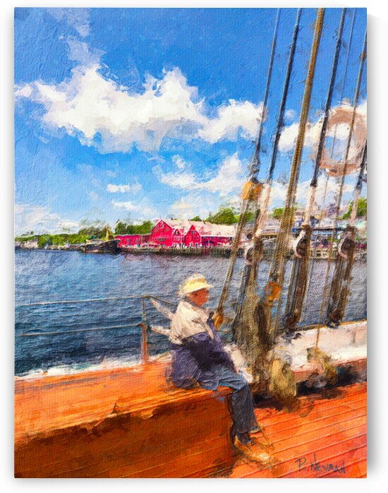 Nostalgic Sail on the Bluenose II – Lunenburg Nova Scotia by Paul Newman Studio