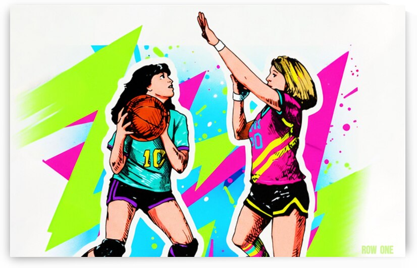 1981 Womens Basketball Art Remix by Row One Brand