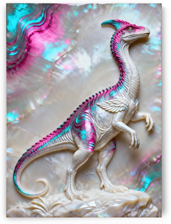 Ornitholestes Hermanni: Cretaceous Iridescence by Sumer Paintings