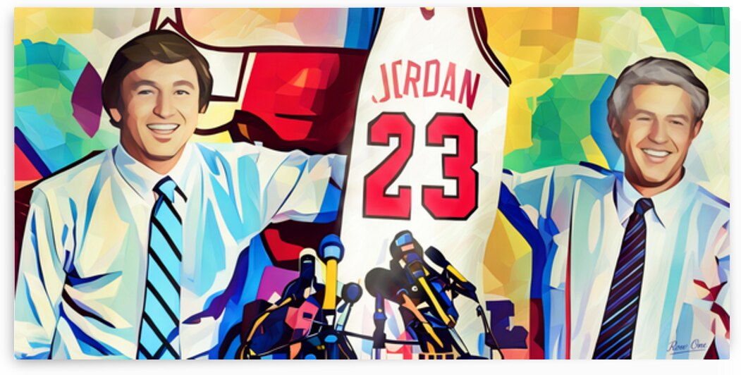 Michael Jordan Draft Day Jersey Art by Row One Brand