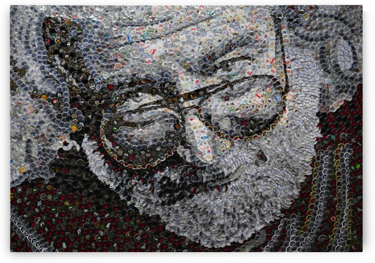 Jerry Garcia II by JAM Bottle Cap Art