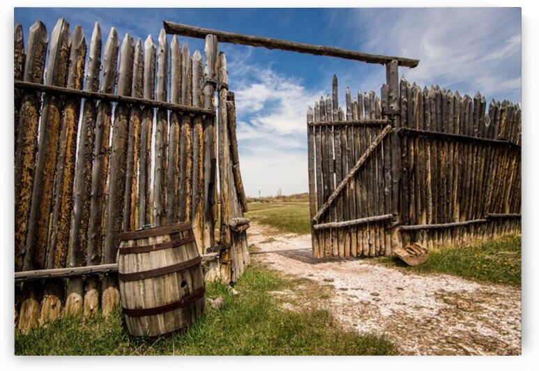 Historic Fort Bridger Gate - Wyoming by Gary Whitton