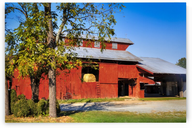Historic Red Barn in the Appalachians by Shelia Hunt Photography