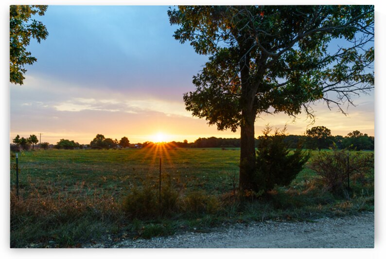 Autumn Sunrise Over the Farm by Jennifer White