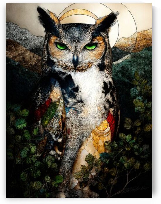 Owl Eyes - Sentinel of Stillness by SykArt Designs