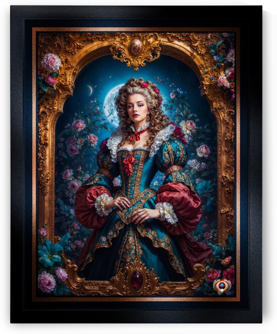 Baroque Portrait Of Lady Drusella Volkovinna Gorgeous AI Concept Art by Xzendor7 by xzendor7