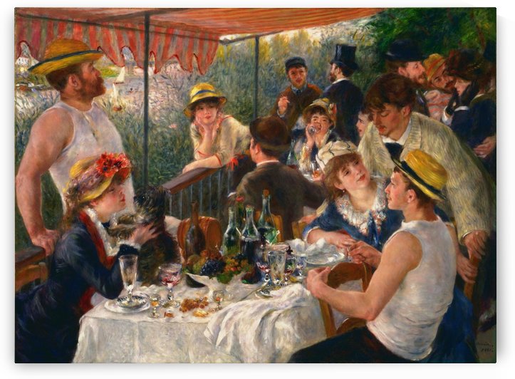 Pierre Auguste Renoir: Luncheon of the Boating Party HD 300ppi by Stock Photography