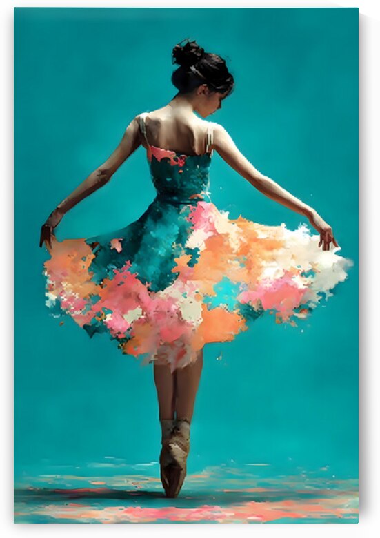 Blooming Pirouette – Ballerina Print by Savage Art Prints