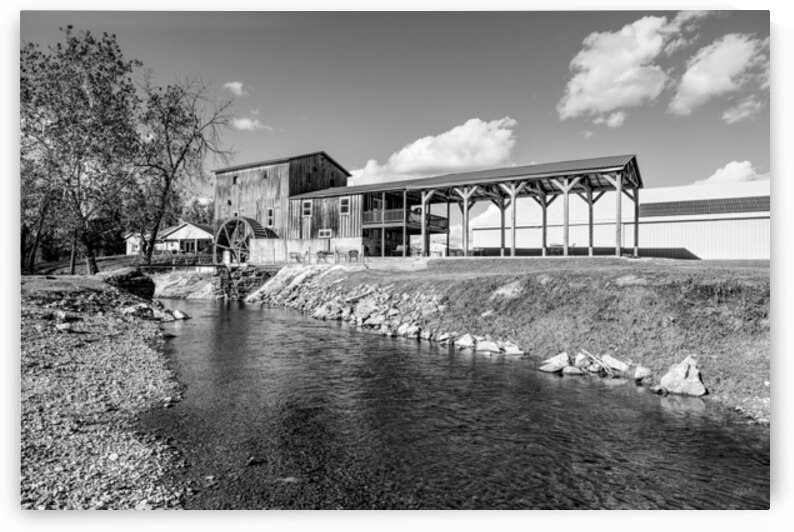 Old Ritchey Mill Grayscale by Jennifer White