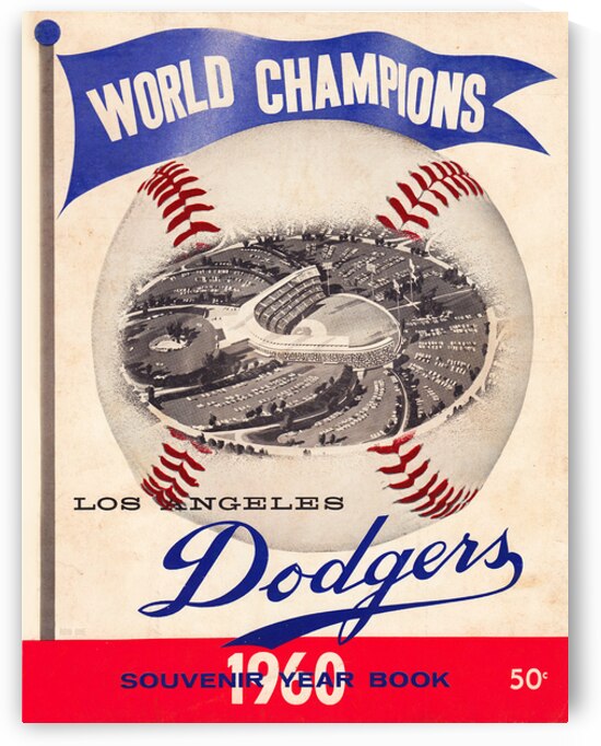 1960 LA Dodgers Yearbook Wall Art by Row One Brand