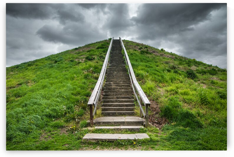 Miamisburg Adena Indian Mound - Ohio  by Gary Whitton