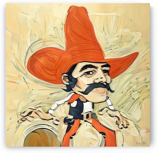 Vintage OSU Basketball Pistol Pete Art by Row One Brand