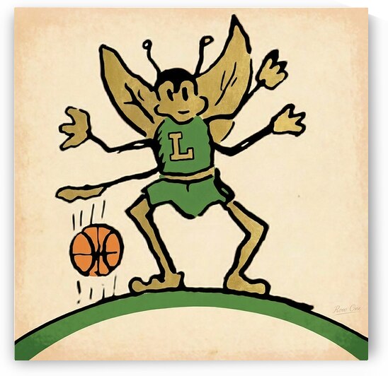 1950s Lyndon State Hornets Basketball Art by Row One Brand