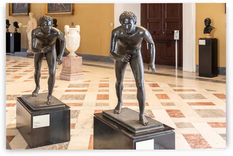 Bronze Athletes from the Villa of the Papyri at the Naples Archa by Paolo Modena