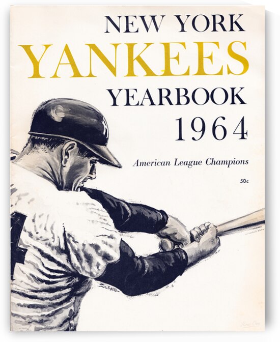 1964 New York Yankees Cover Art by Row One Brand