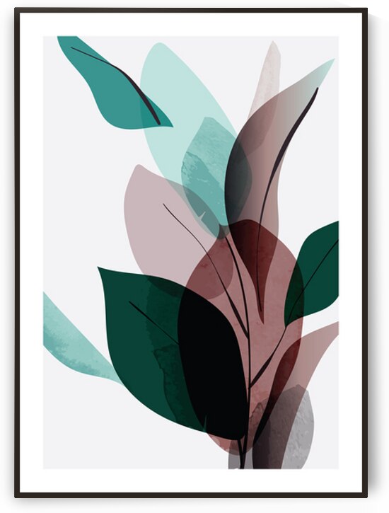 Floral and palm leaves. a by Towseef Dar