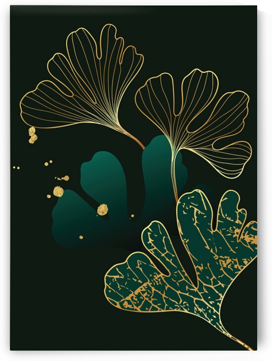 Luxury gold tropical leaves. c by Towseef Dar