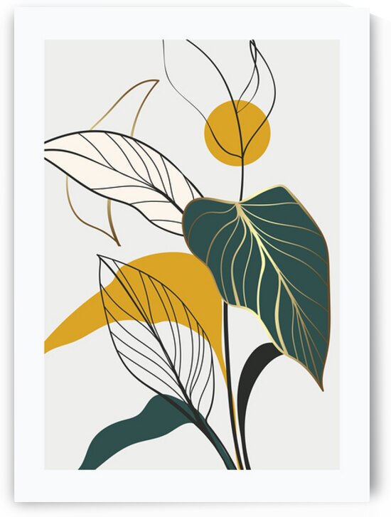 Floral and palm leaves. b by Towseef Dar