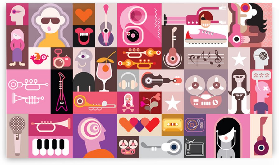 Musical pop art by Towseef Dar