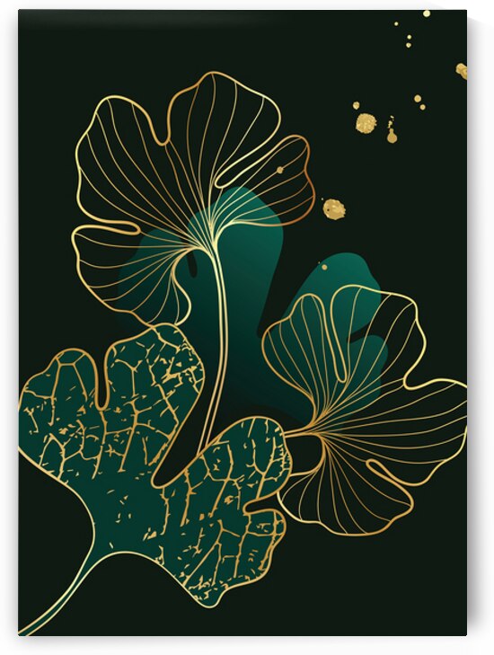 Luxury gold tropical leaves. a by Towseef Dar