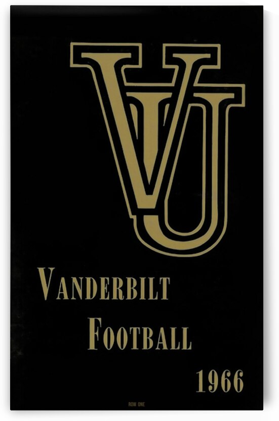 1966 Vanderbilt Football Art by Row One Brand