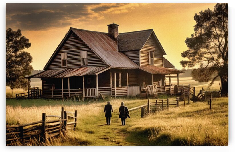 Back Just Once More to See the Old Homestead by Thea Menagh