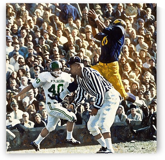 1967 Michigan Wolverines Football Catch by Row One Brand