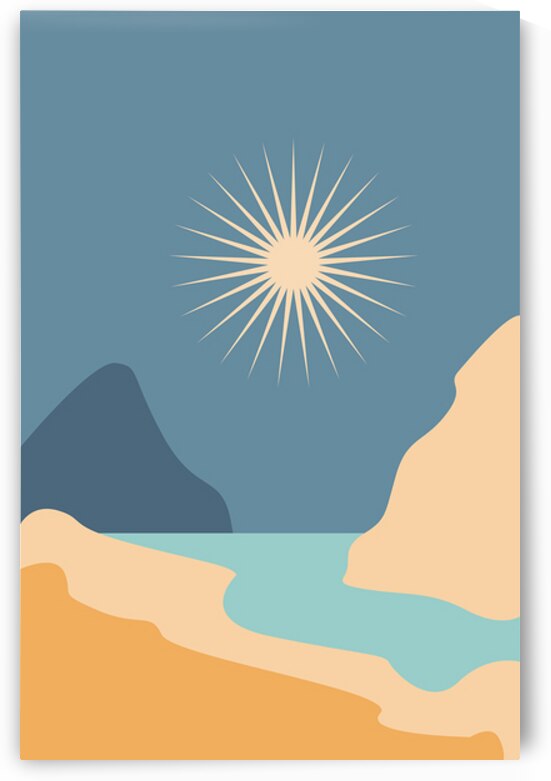 Modern natural abstract landscape. b by Towseef Dar