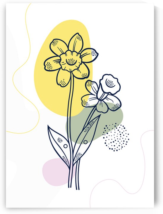 Minimal botanic art. a by Towseef Dar