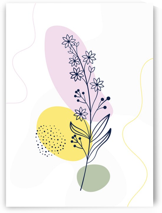 Minimal botanic art. b by Towseef Dar