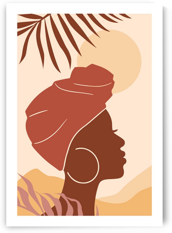 African woman in turban. a by Towseef Dar