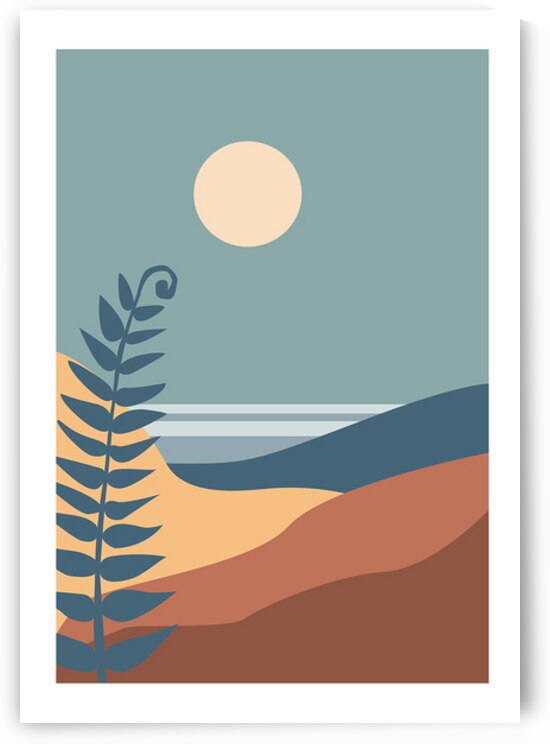  Colorful landscape poster. a by Towseef Dar