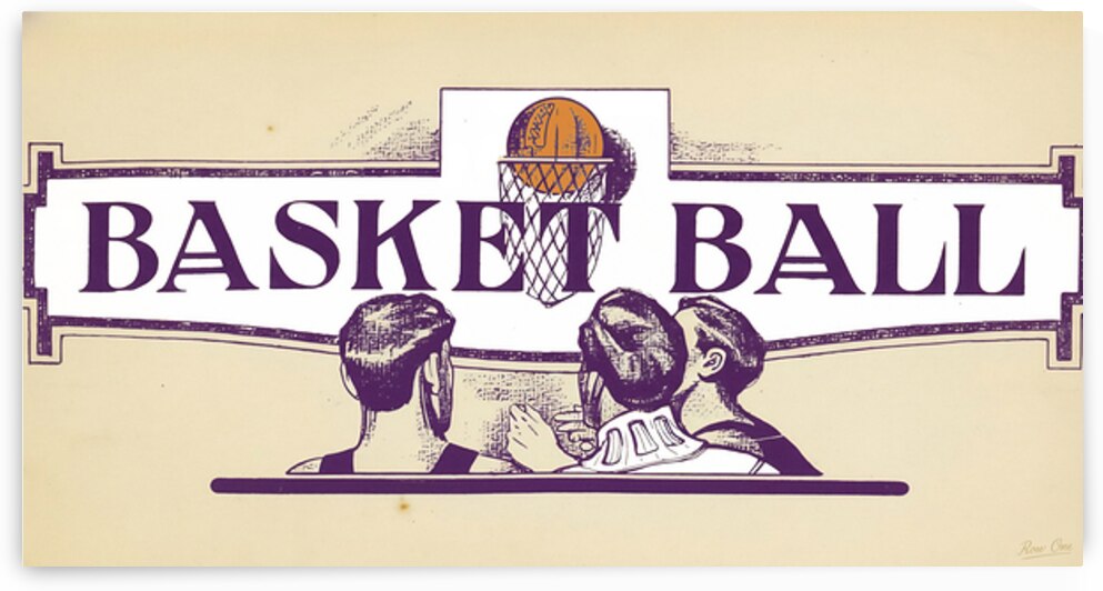 Early 1900s Kansas State Basketball Art Remix by Row One Brand