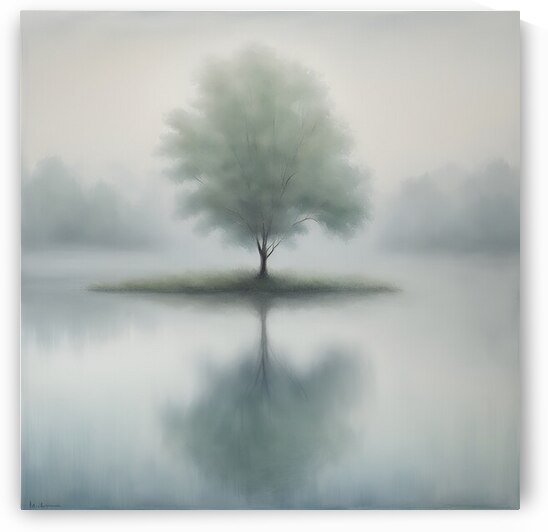 The Misty Lake by DebKay