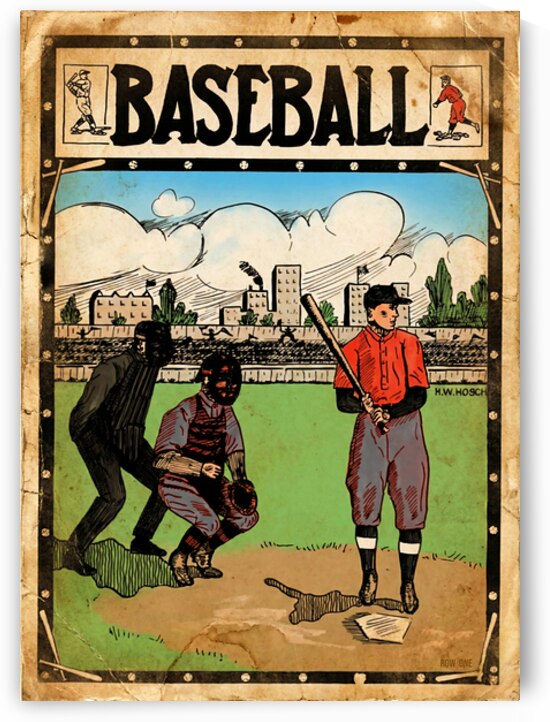 Early 1900s Georgia Bulldogs Baseball Art Remix by Row One Brand