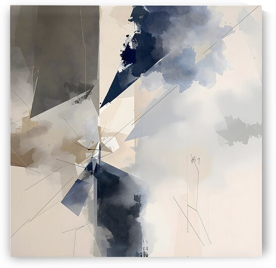 Fractured Silence: Large-Scale Contemporary Abstract with Dynamic Visual Rhythm by HASAG