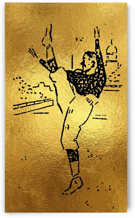 Gold 1920s Notre Dame Football Punter by Row One Brand