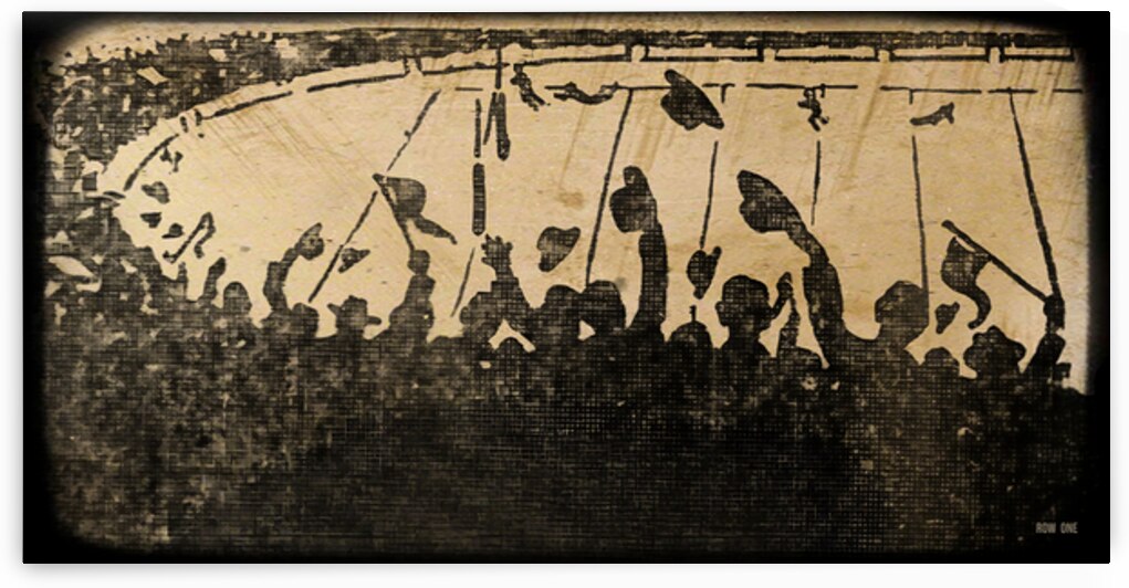 1927 football touchdown art by Row One Brand