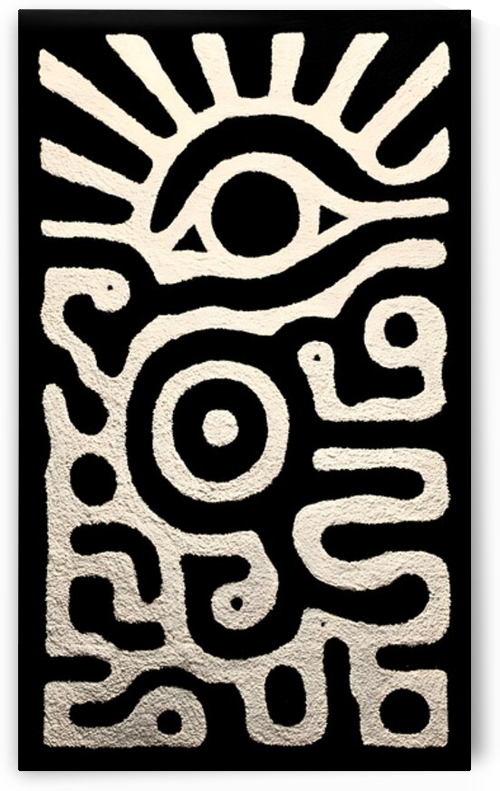 Eye of the Ancients – Tribal Abstract Totem Print by Savage Art Prints