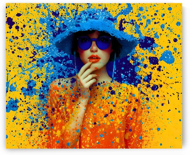 Vivid Rebellion – Color Splash Portrait Print by Savage Art Prints